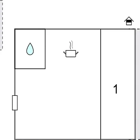 Appartement 1 Bedroom Beautiful In *